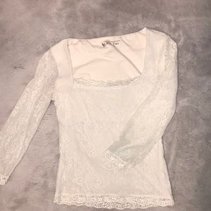 White lace top